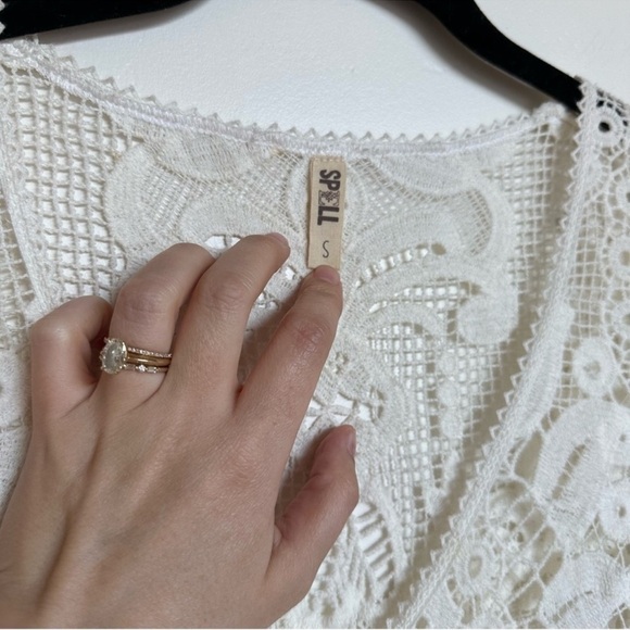 Spell & the Gypsy Collective Crochet Maxi Dress Small S - Picture 8 of 12